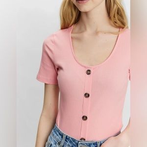 VERO MODA HELSINKI RIBBED TOP XL
